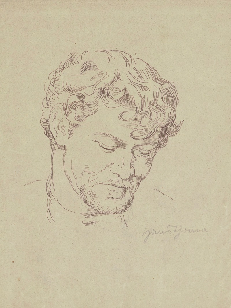 Portrait study of a man with a beard — Ханс Тома