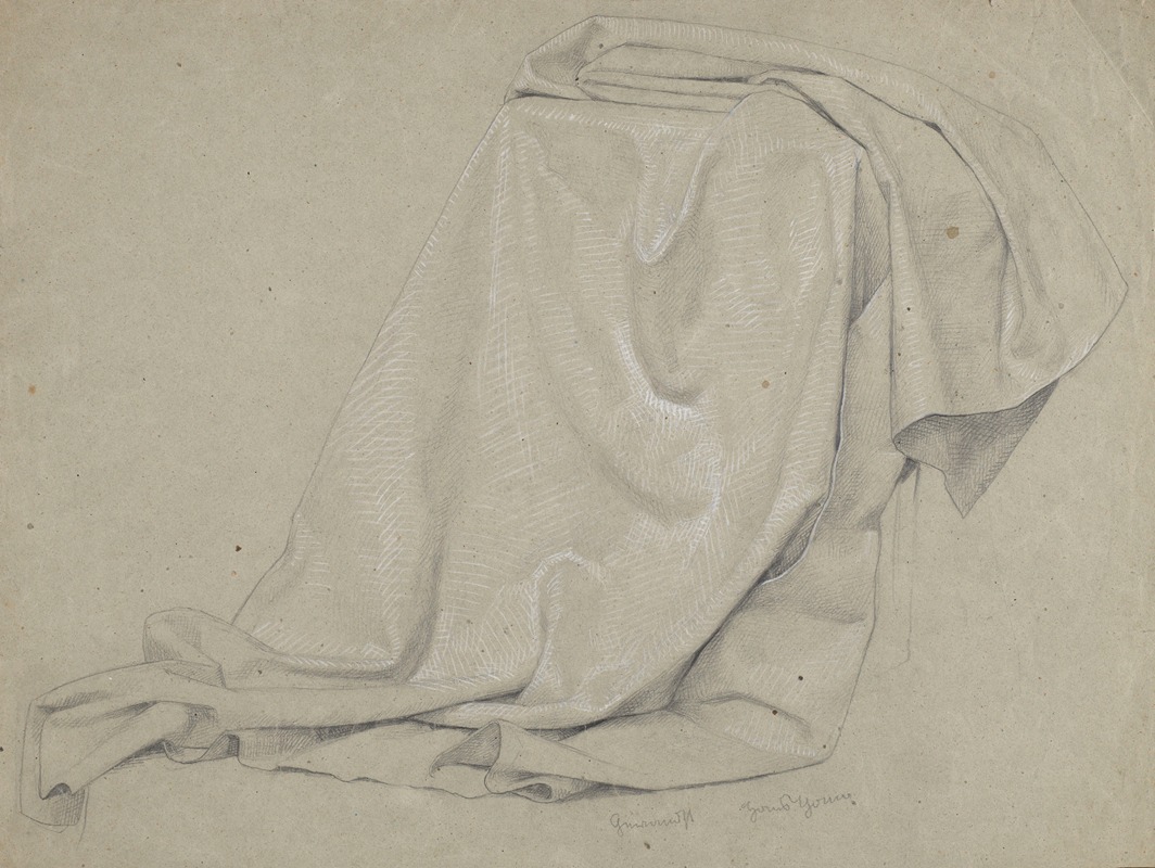 Study of a Drapery by Ханс Тома, 1880 - 1890 — digital art print download
