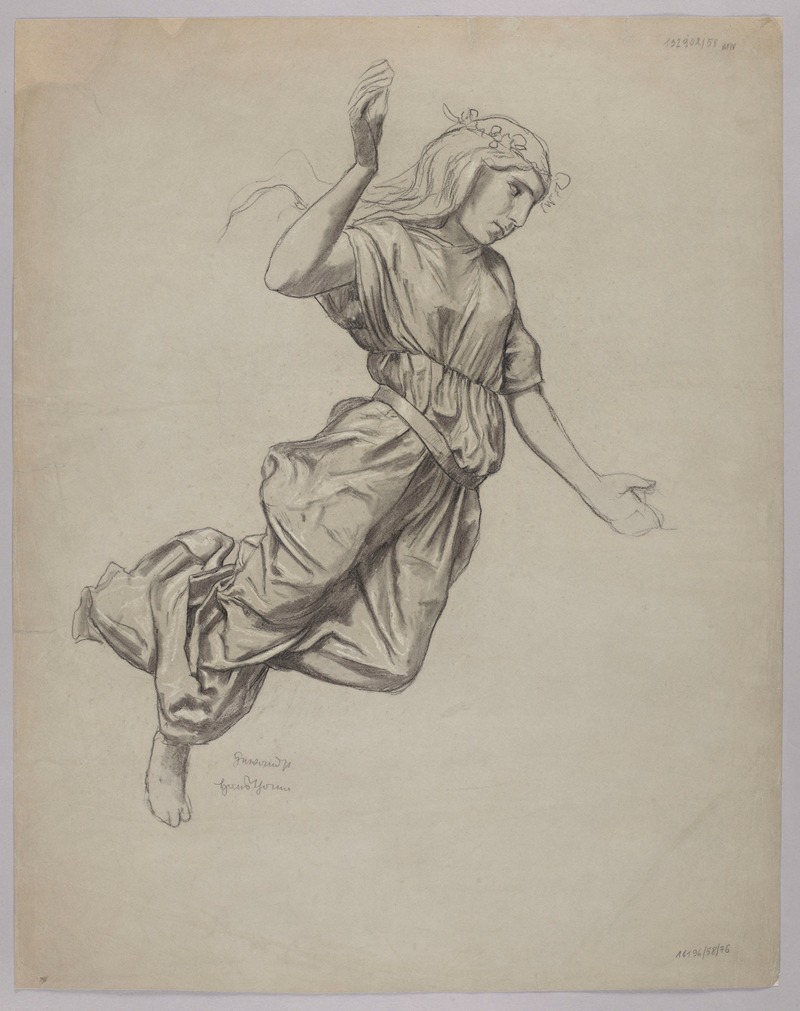 Study of a Female Figure — Hans Thoma