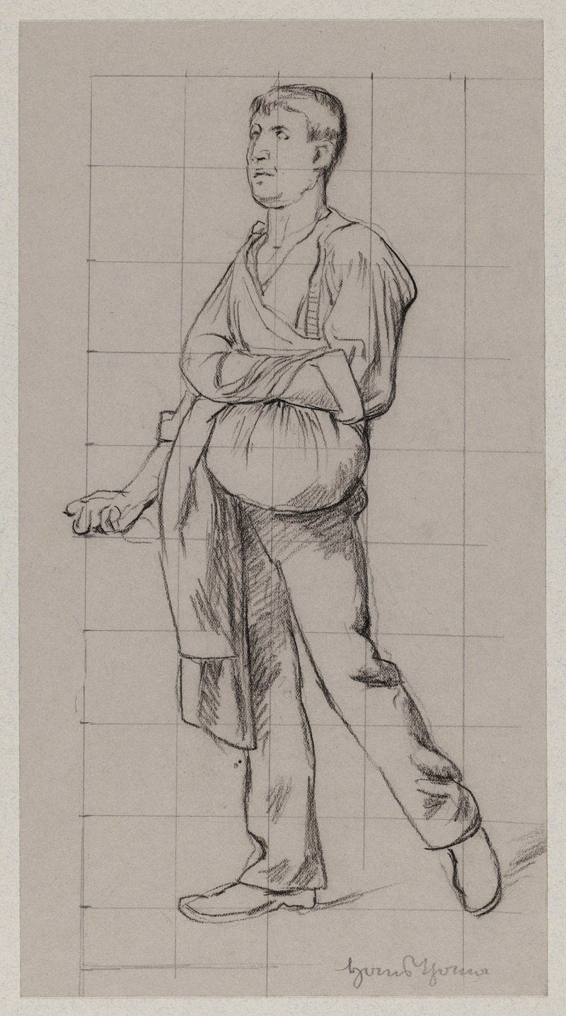 Study of a Sower by Ханс Тома, 1900 — digital art print download