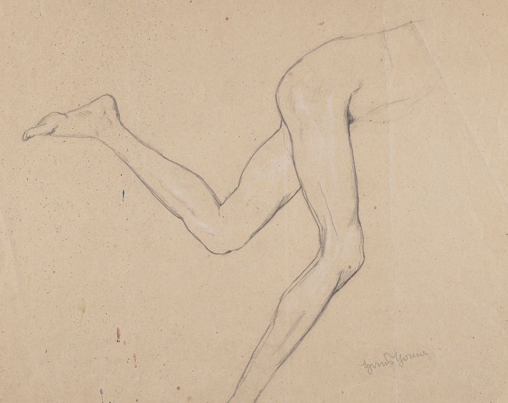 Study of Legs of a Running Man — Hans Thoma