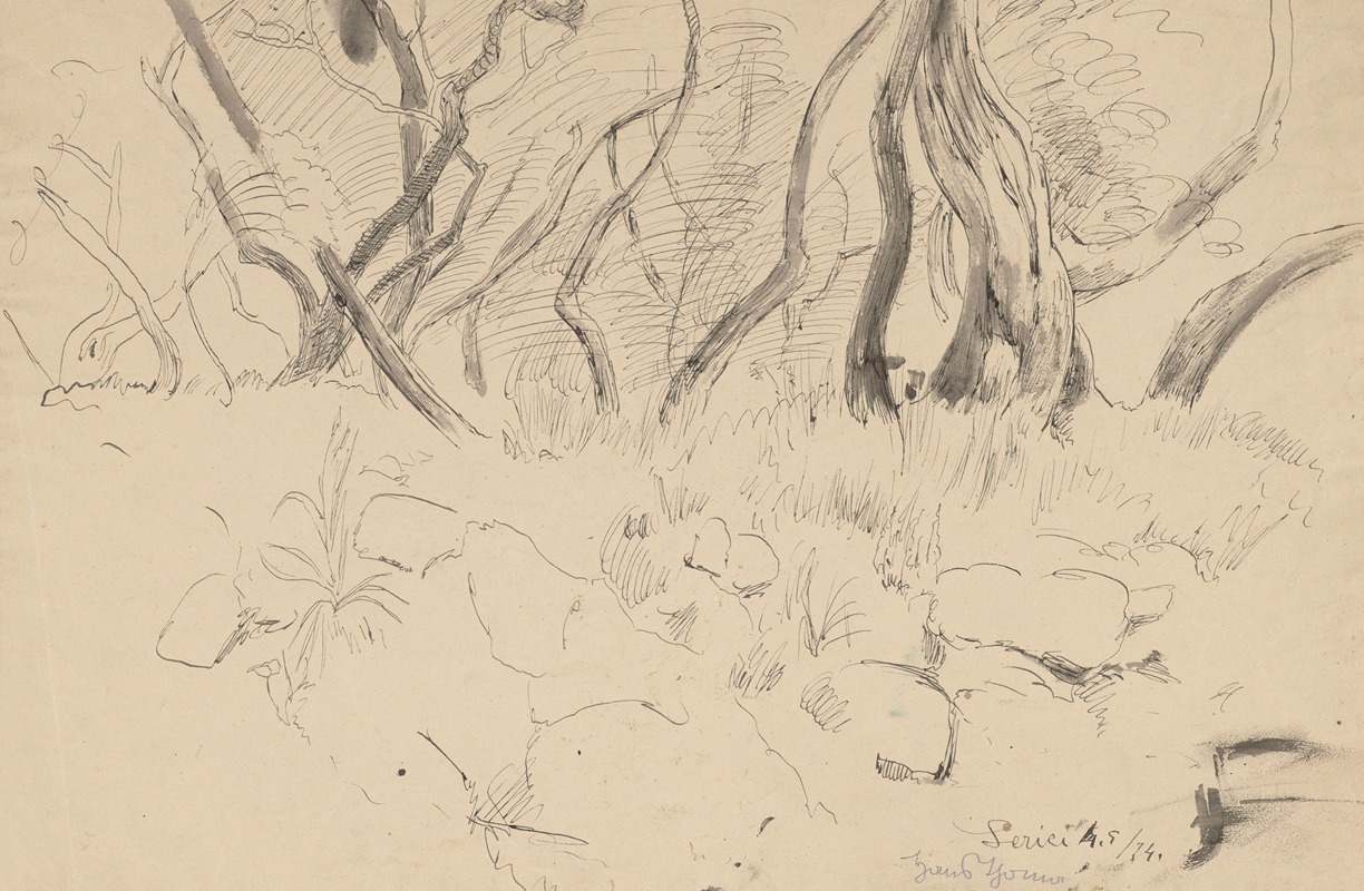 Trees near Lerici (Liguria) — Hans Thoma