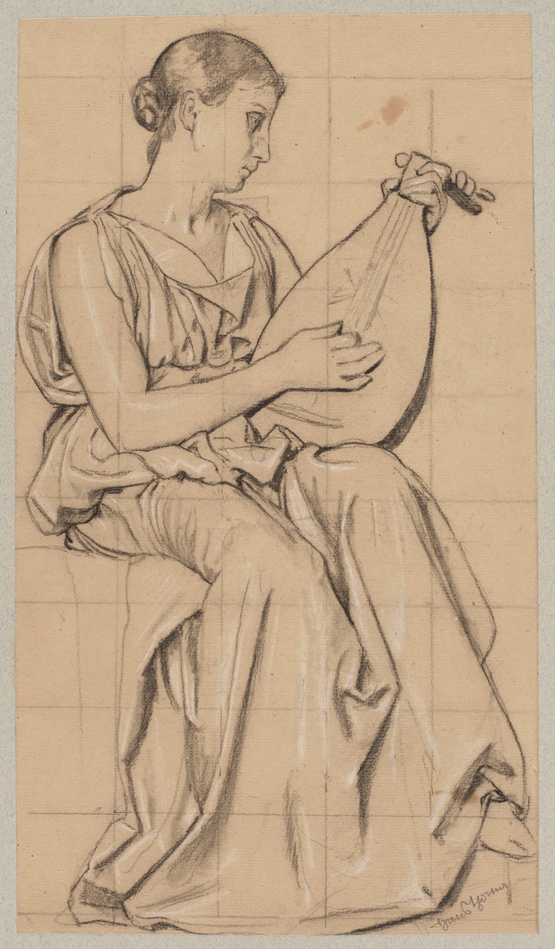 Woman Playing the Lute — Ханс Тома