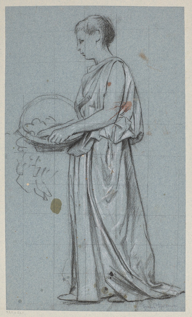 Woman with a Flower Basket — Hans Thoma