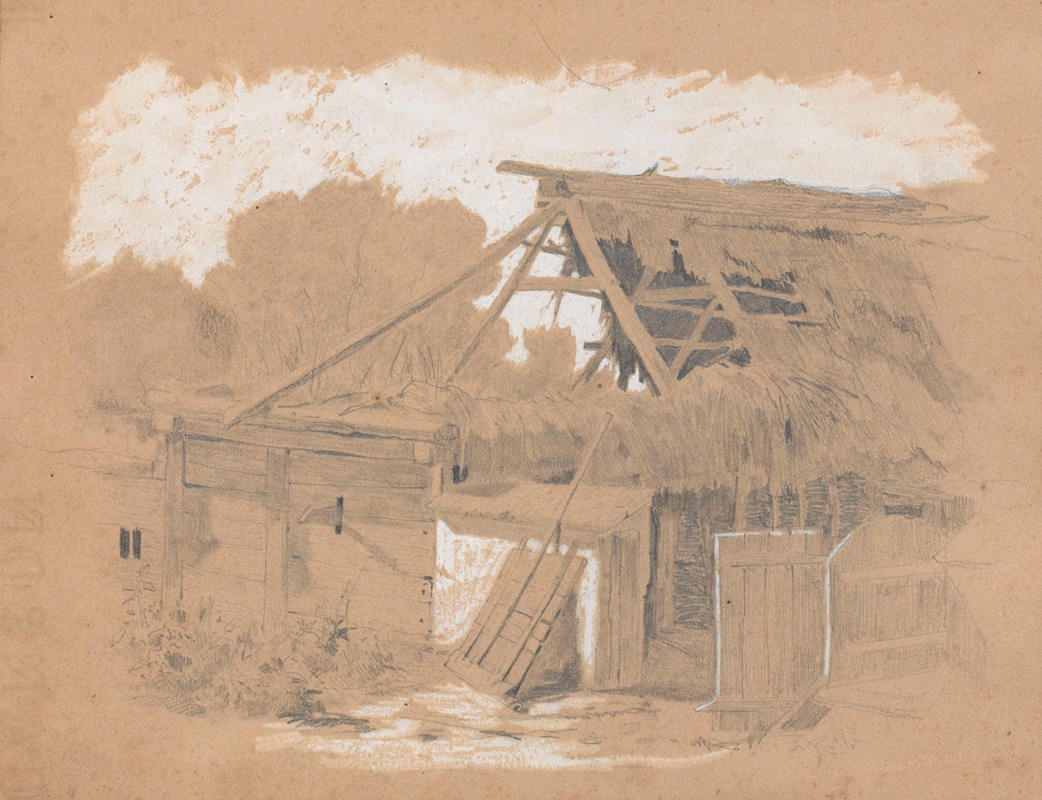 Ruins of a hut — Йозеф Брандт