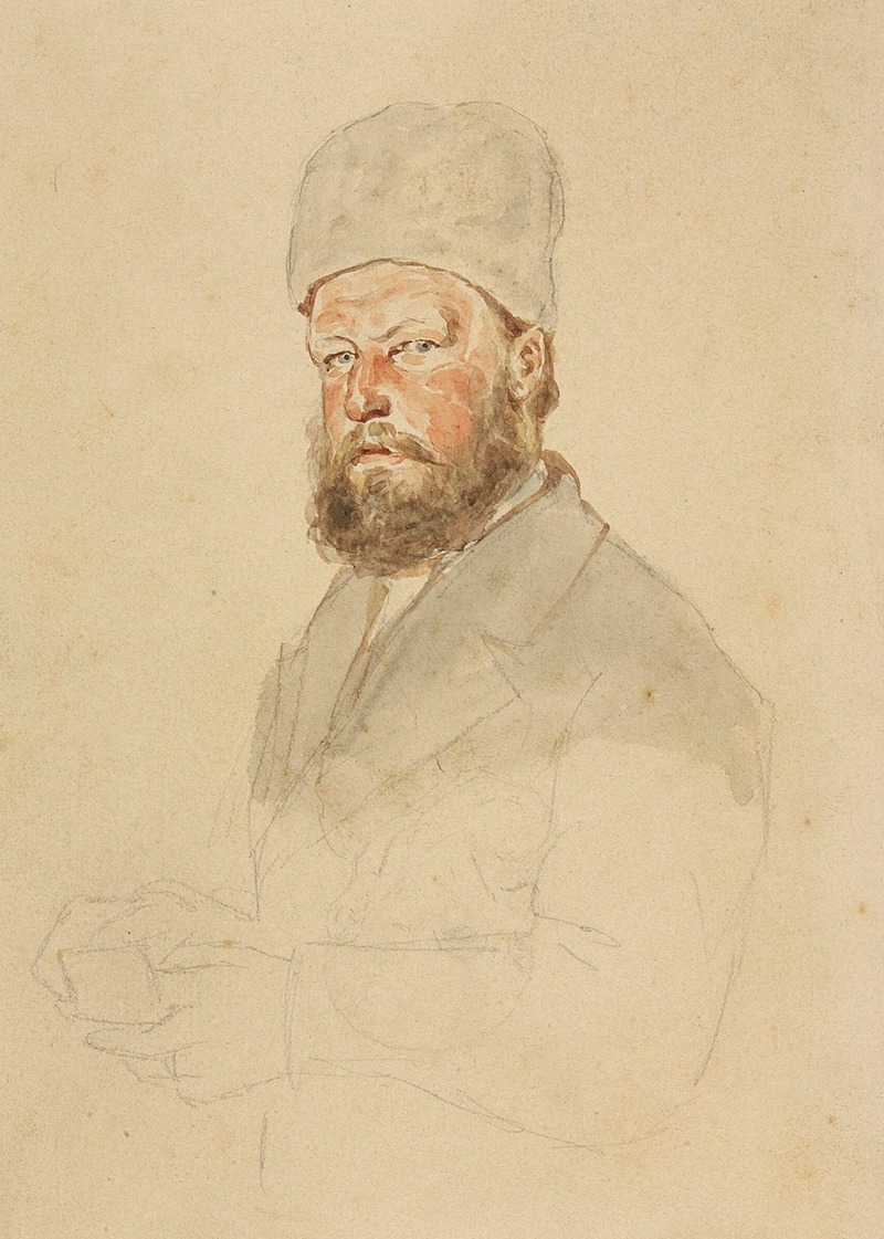 Portrait study of Aleksander Branicki — Juliusz Kossak