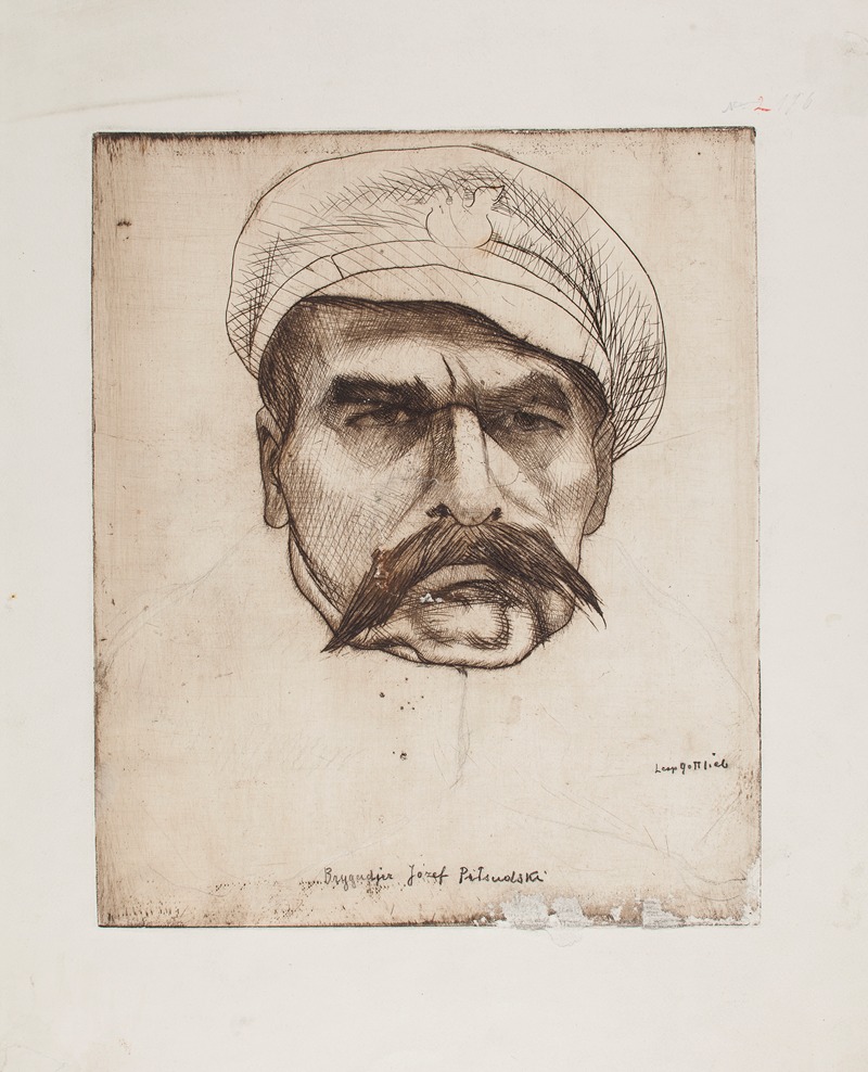 Brygadjer Józef Piłsudski by Леопольд Готлиб, 1914 — digital art print download