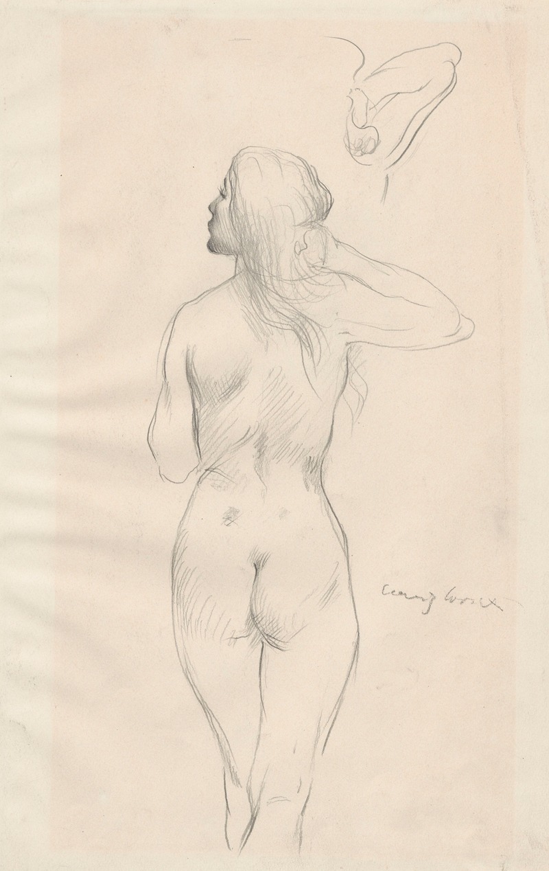 Female nude by Ловис Коринт — digital art print download