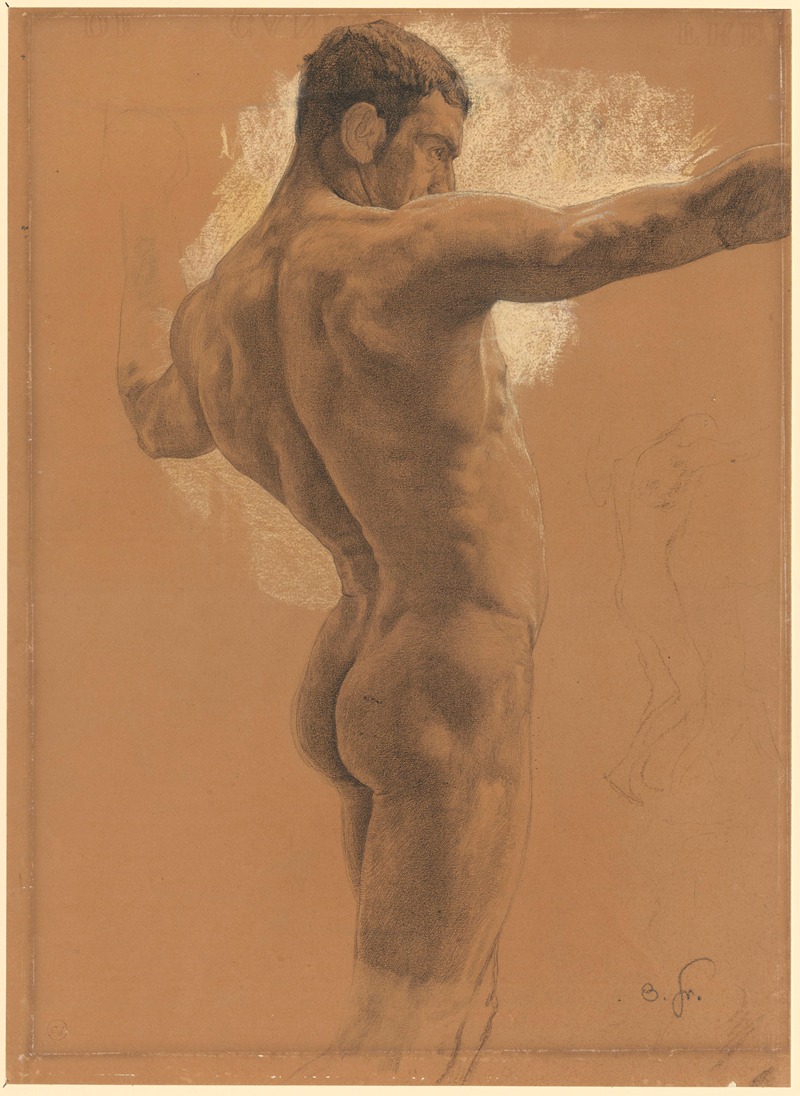 Male nude by Отто Грейнер, 1896 — digital art print download