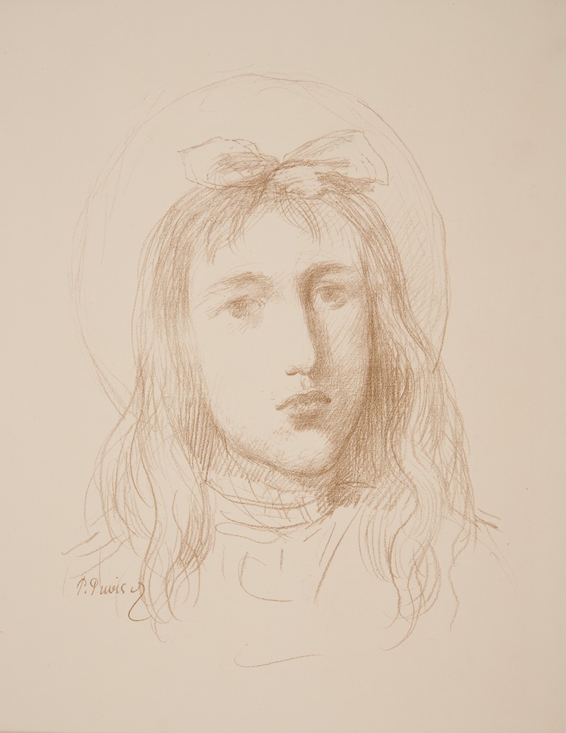 Tête de jeune fille — Pierre Puvis de Chavannes