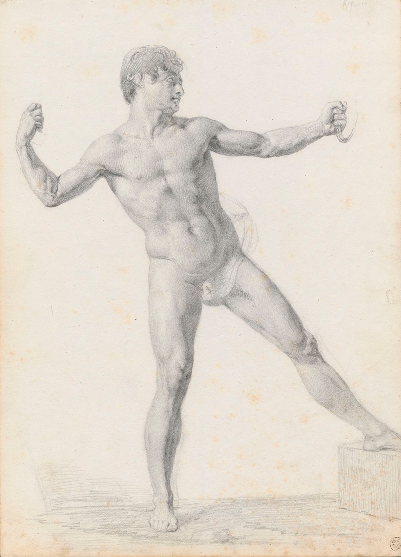 Study of male nude — Rafał Hadziewicz