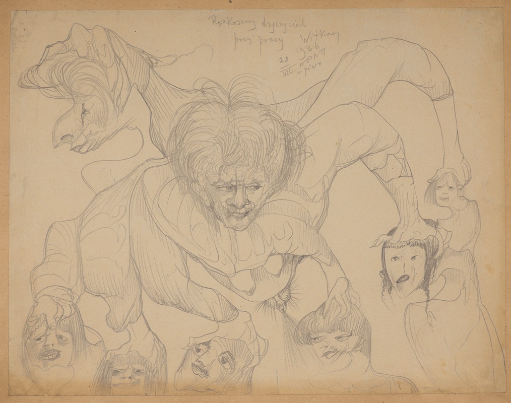 Delightful Tormentor at Work by Stanisław Ignacy Witkiewicz, 1921 — digital art print download