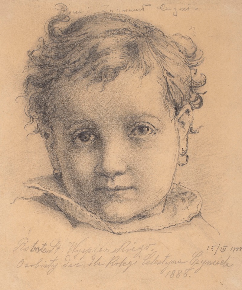 Głowa dziecka by Станислав Выспяньский, 1888 — digital art print download