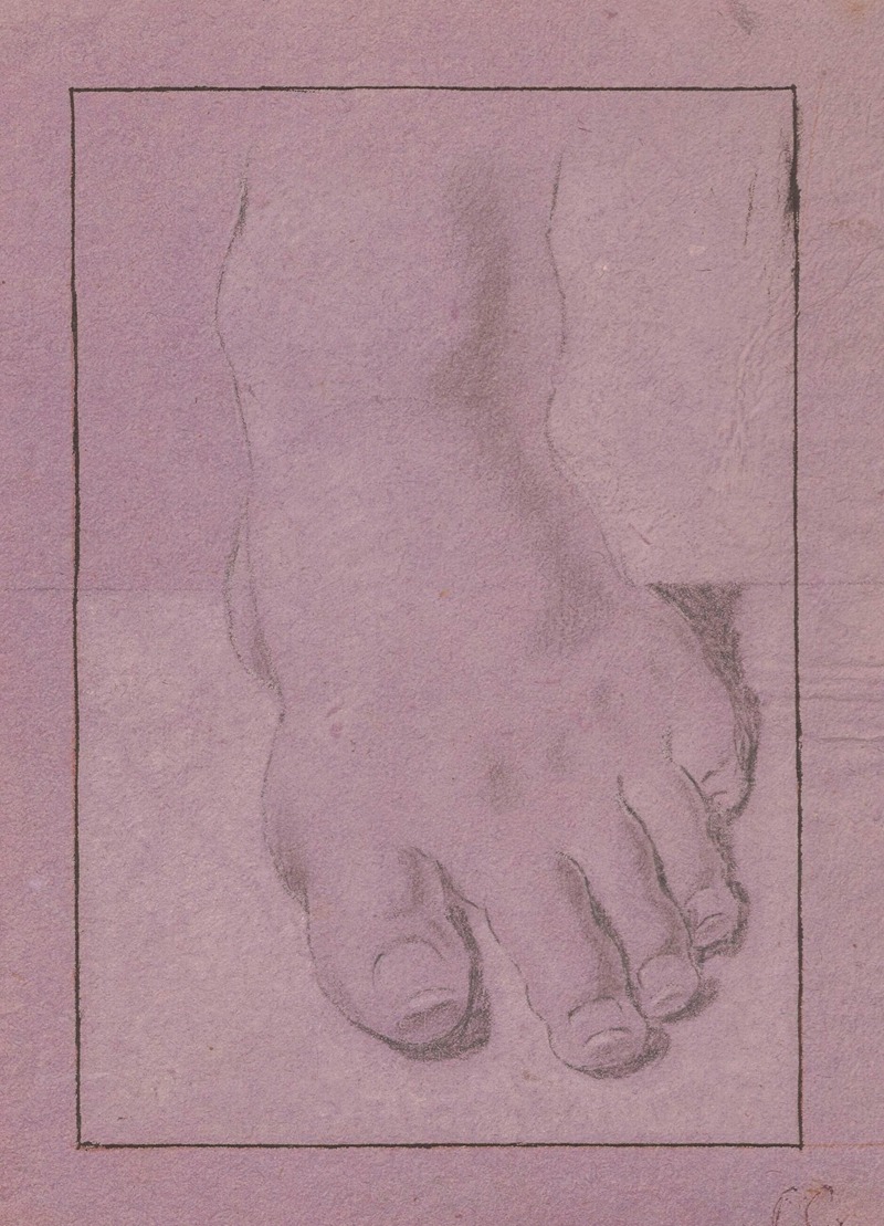 Study of the left foot by Сымон Чехович, 1715 — digital art print download
