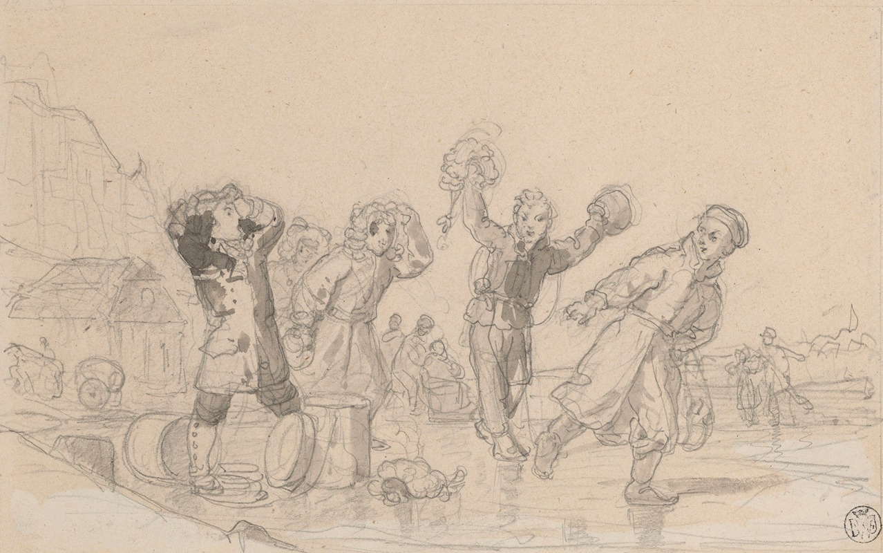 Children in the Skating Rink — Wojciech Gerson