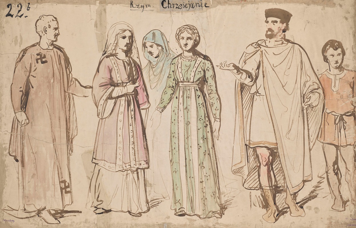 Roman Christian Garments by Войцех Герсон, 1860 - 1872 — digital art print download
