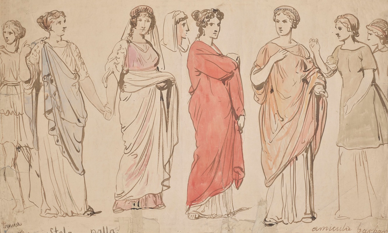 Roman Female Garments by Войцех Герсон, 1860 - 1872 — digital art print download