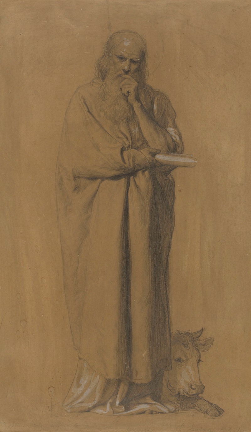 Saint Luke the Evangelist by Войцех Герсон, 1890 — digital art print download