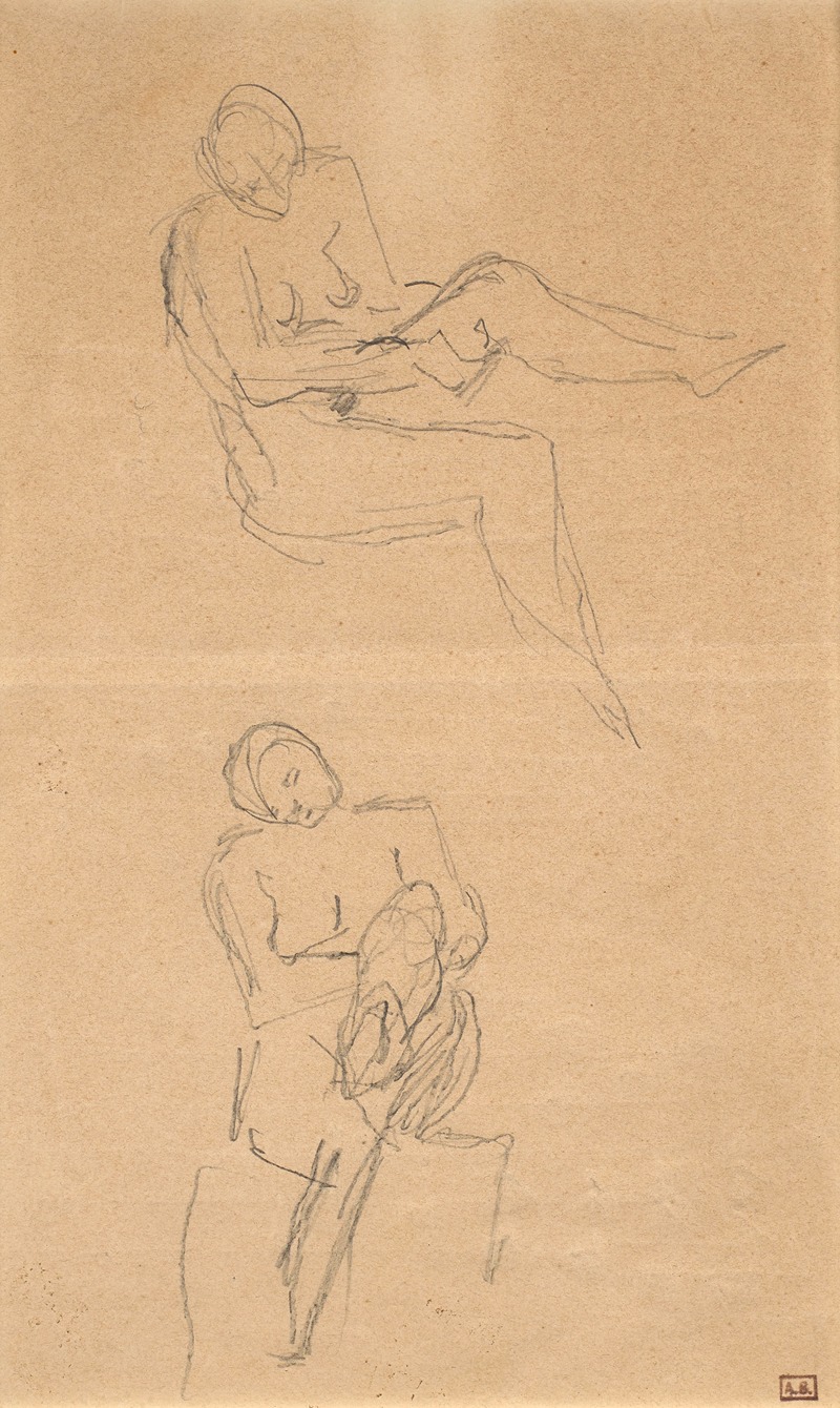 Deux études de nus féminins — Aimé-Jules Dalou
