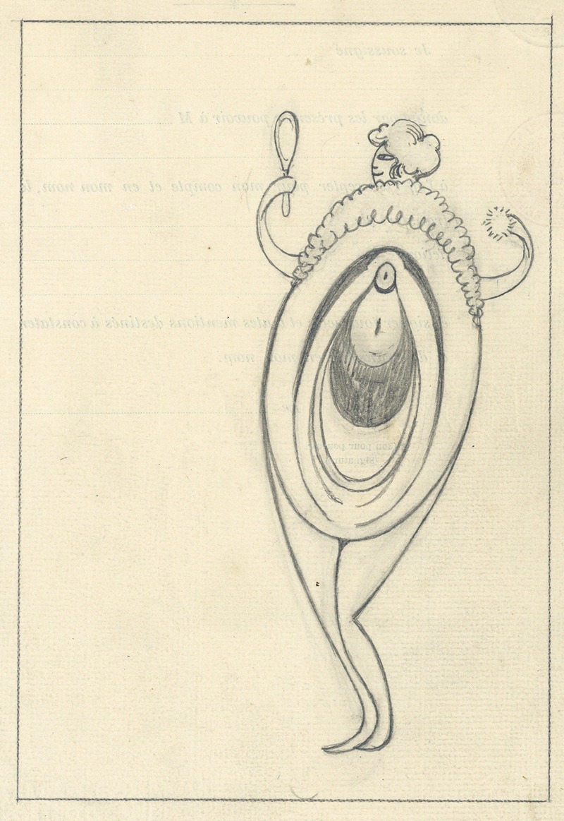 Erotische tekening by Альберт Дэененс — digital art print download