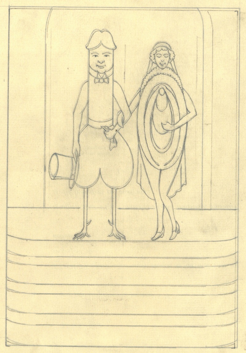 Erotische tekening by Альберт Дэененс — digital art print download