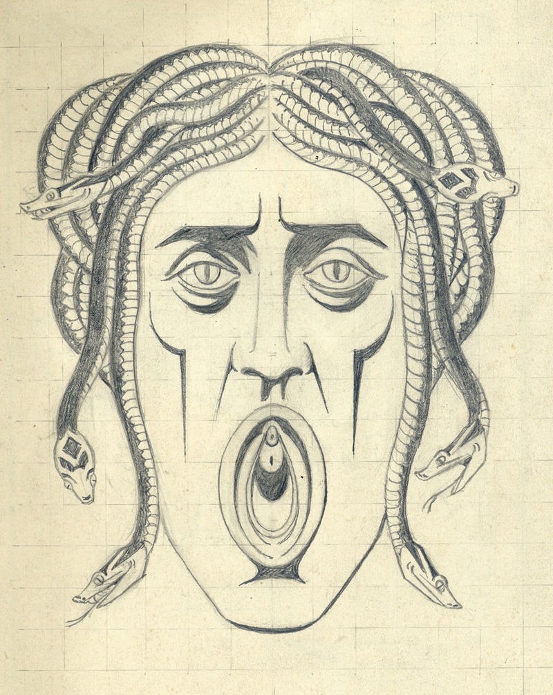 Erotische tekening by Альберт Дэененс — digital art print download