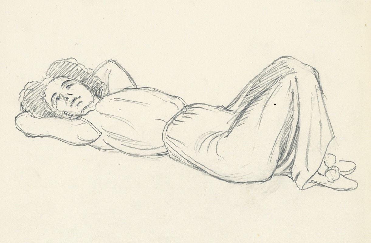 Liggende figuur by Альберт Дэененс, 1940 — digital art print download
