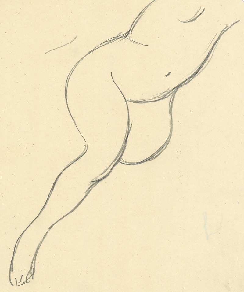 Liggende figuur by Альберт Дэененс — digital art print download