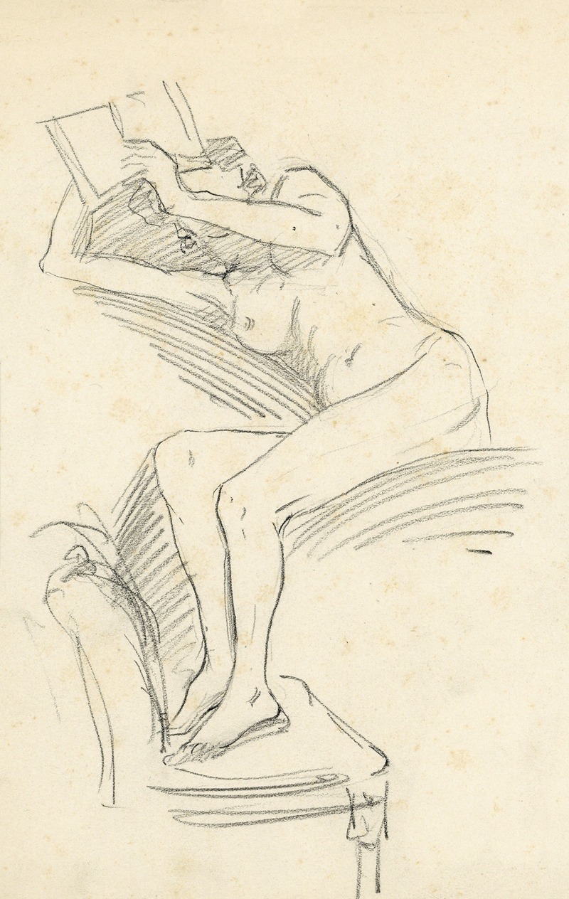Liggende figuur by Альберт Дэененс — digital art print download