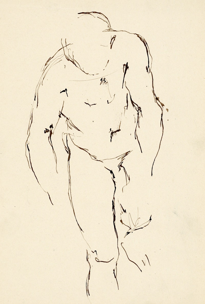 Staande figuur by Albert Daenens — digital art print download