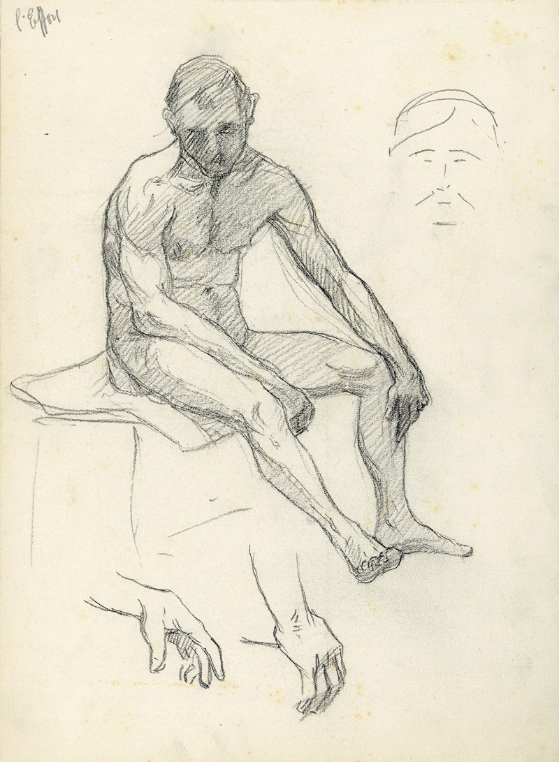 Zittende figuur by Альберт Дэененс — digital art print download