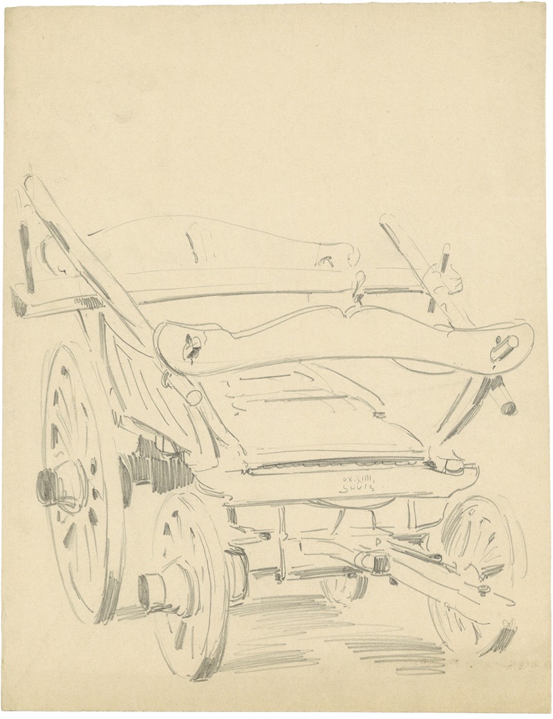 Kar- voorzijde by Alfred Ost, 1914 — digital art print download