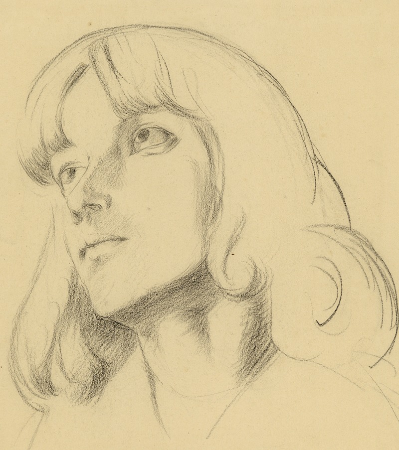 Portret van een meisje — Alfred Ost