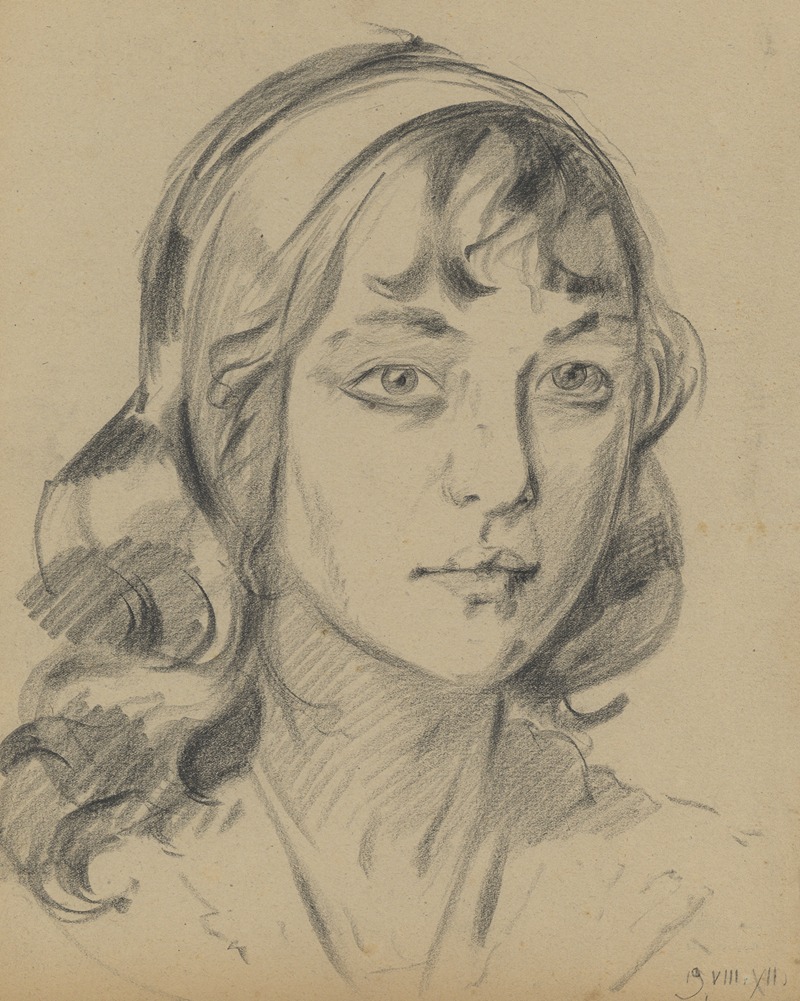 Potrettekening van Angèle Hendrickx — Alfred Ost