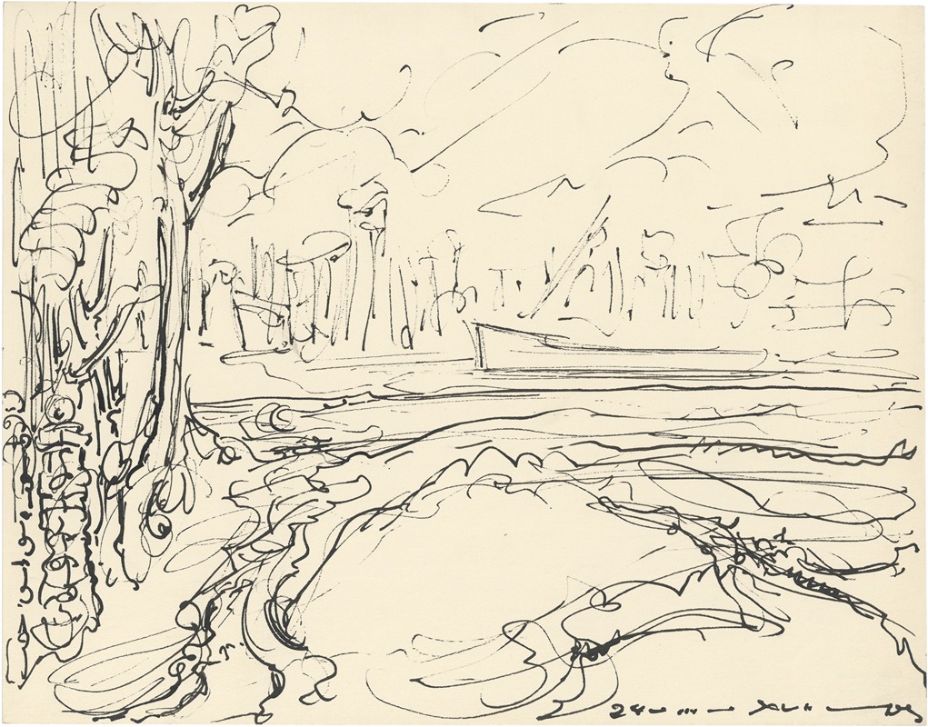 Schip aan kade by Альфред Ост, 1941 — digital art print download