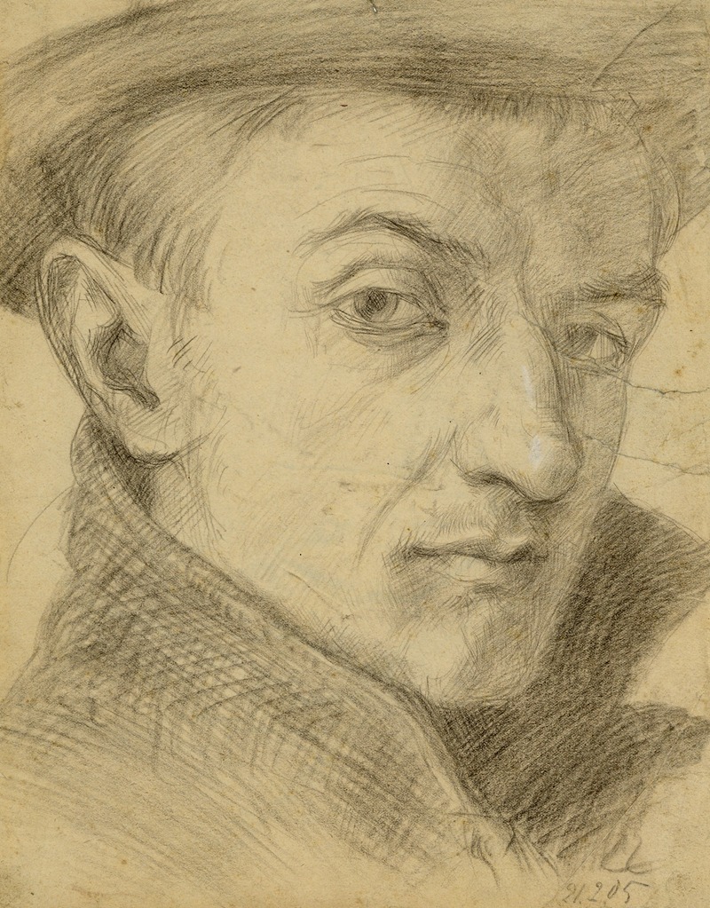 Zelfportret by Альфред Ост, 1905 — digital art print download