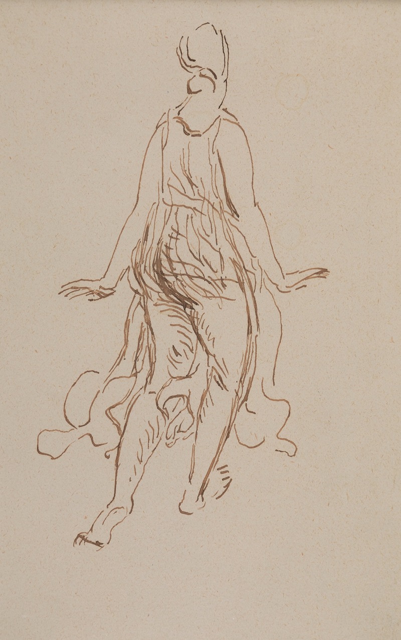 Study of Isadora Duncan by Эмиль Антуан Бурдель — digital art print download