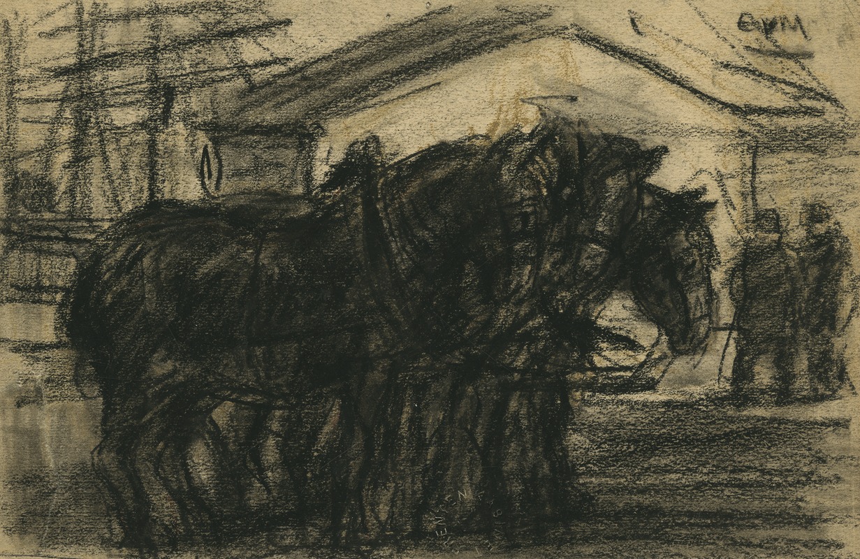 Natiepaarden by Эжен Ван Мигем — digital art print download