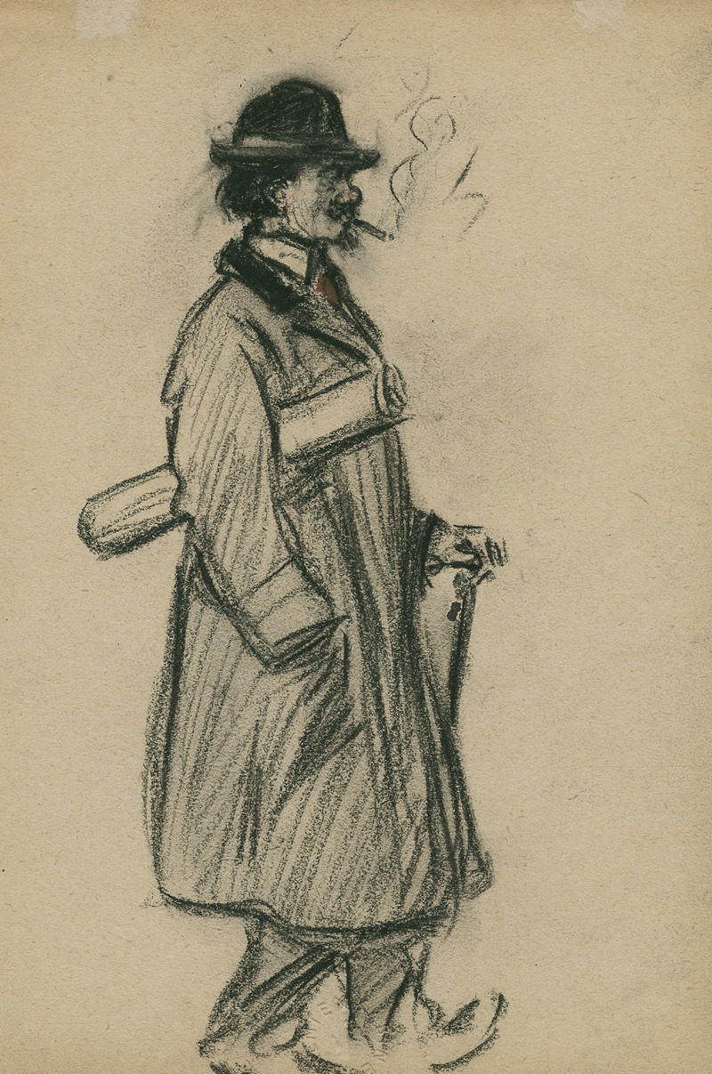 Portret van een man met bril. — Eugeen Van Mieghem