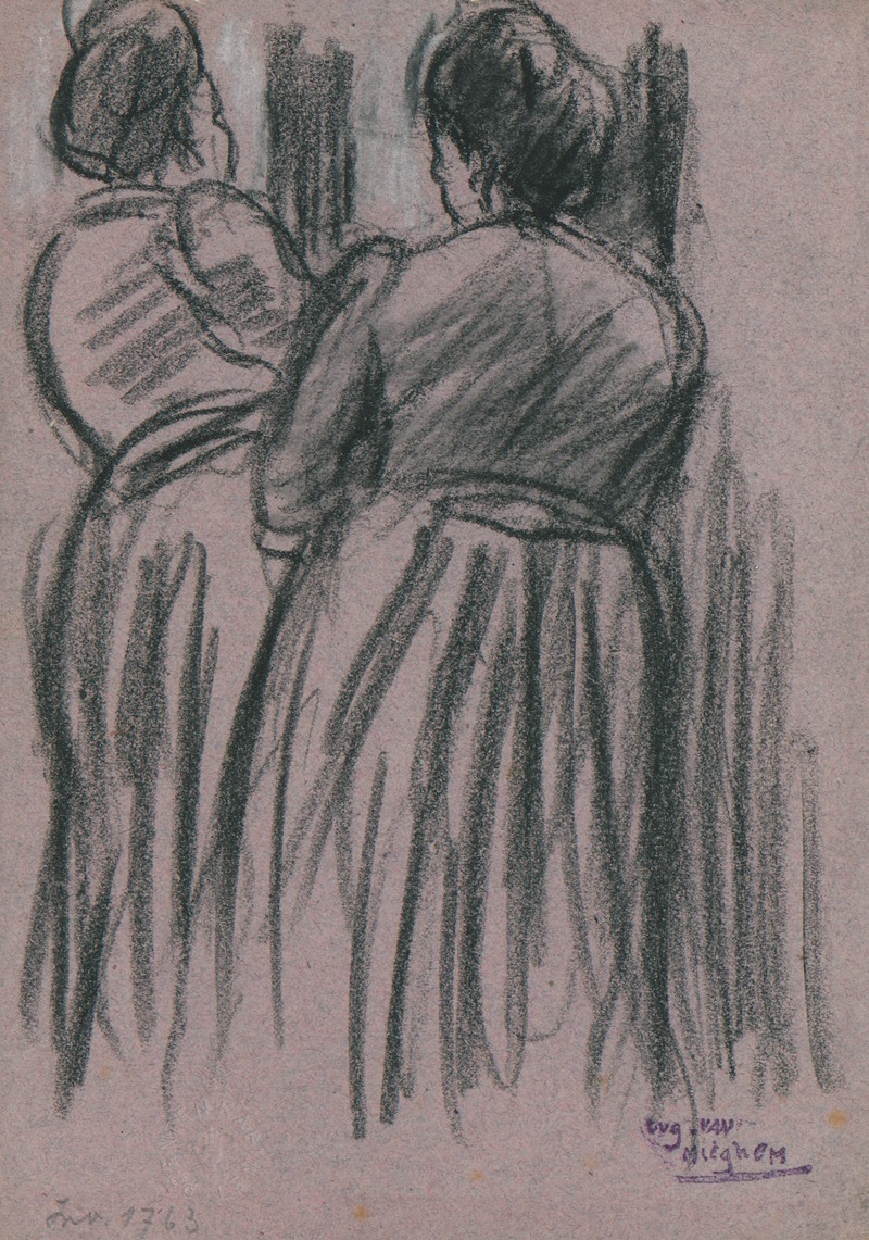 Twee vrouwen by Эжен Ван Мигем — digital art print download