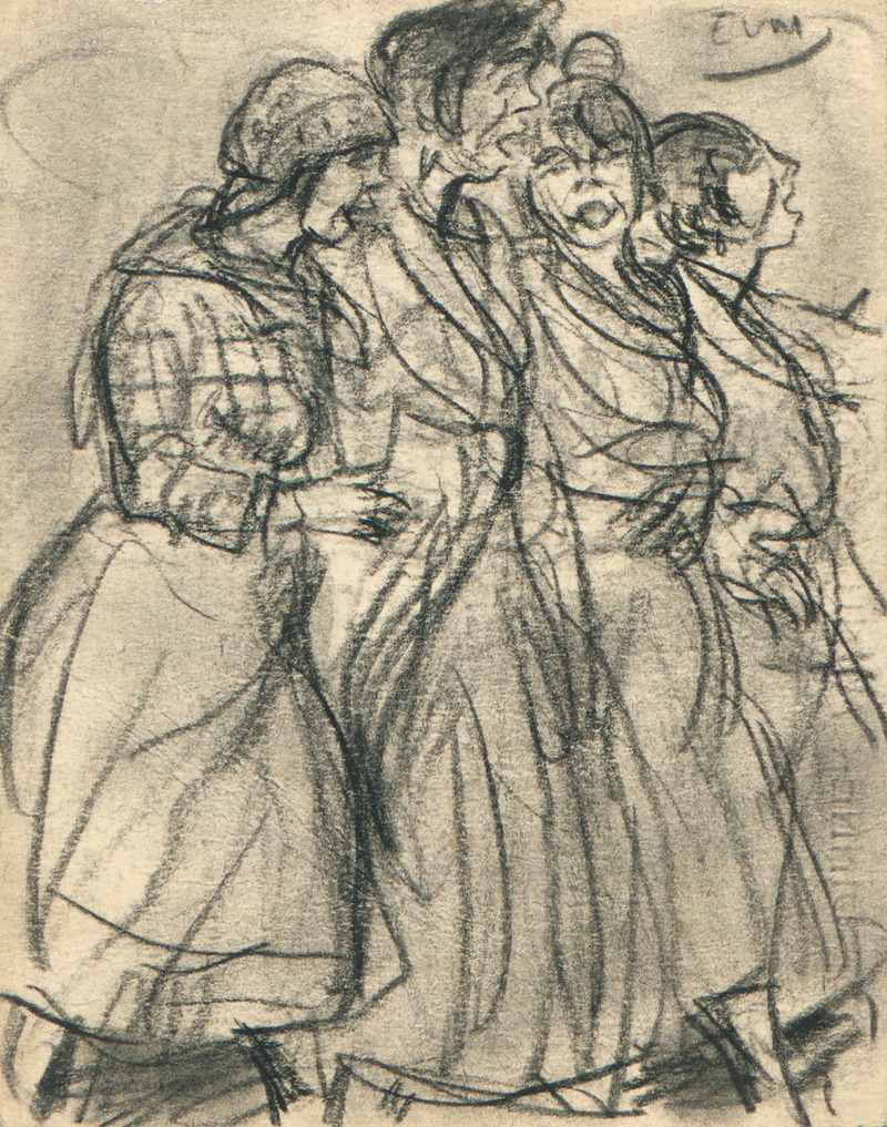 Zingende volksvrouwen by Эжен Ван Мигем — digital art print download