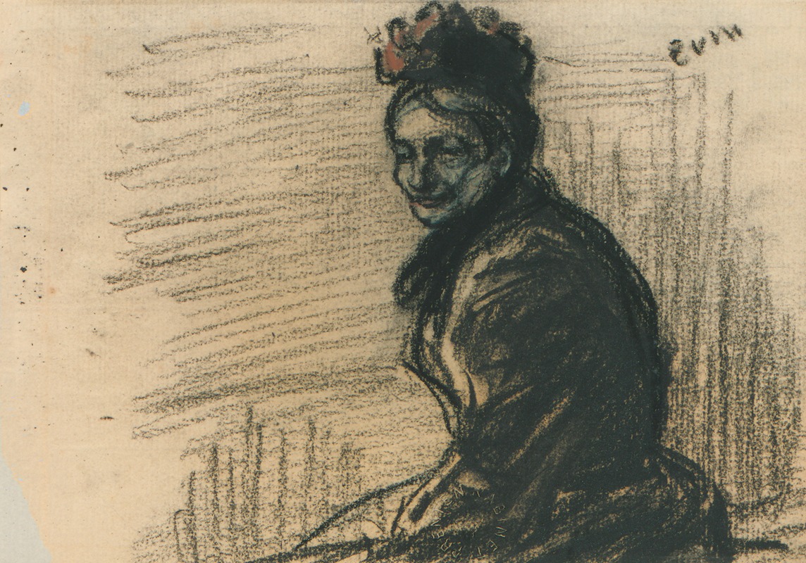 Zittende vrouw by Эжен Ван Мигем — digital art print download