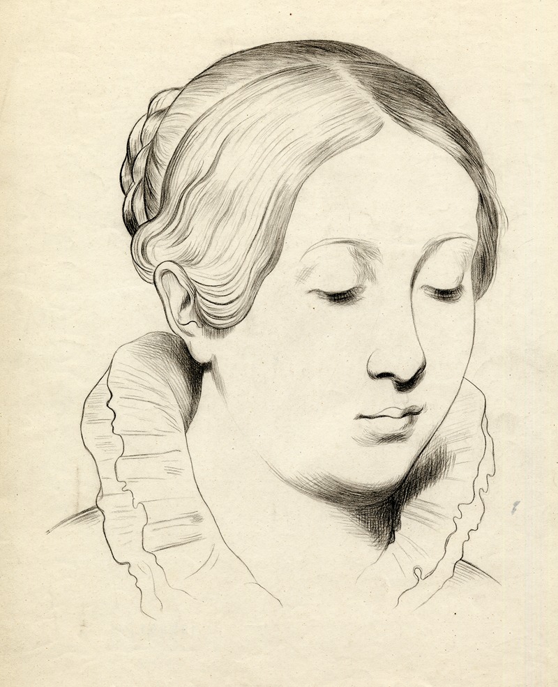 Portret van een jonge vrouw — Gérard Portielje