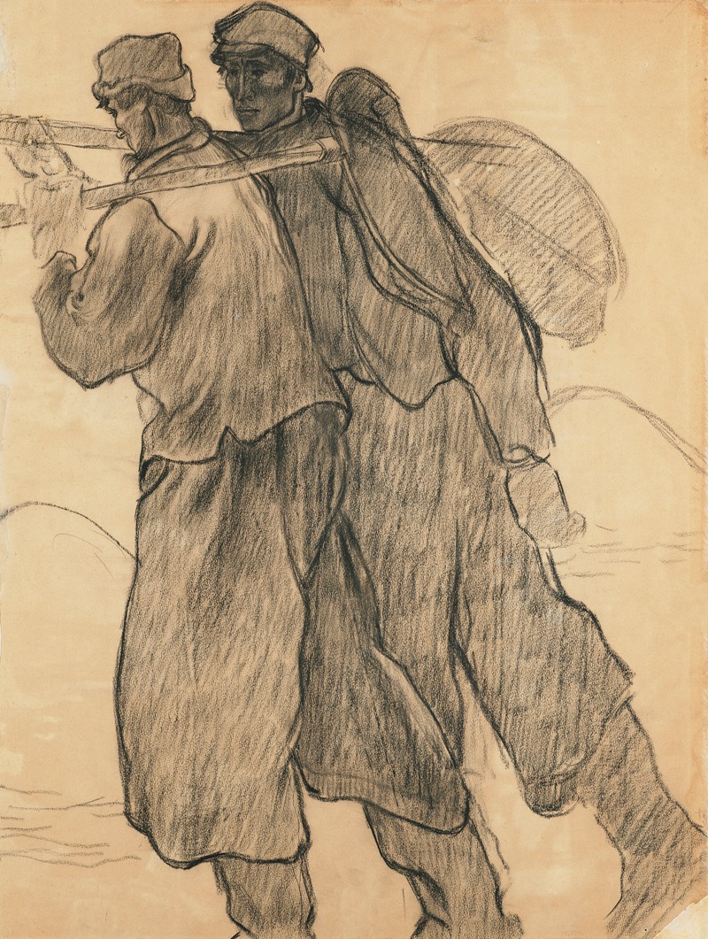 Twee schelpenvissers by Ян, 1891 — digital art print download