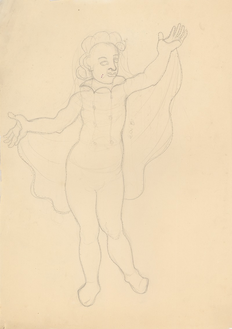 Ontwerp ; Personage by Лон Ландау, 1937 - 1938 — digital art print download