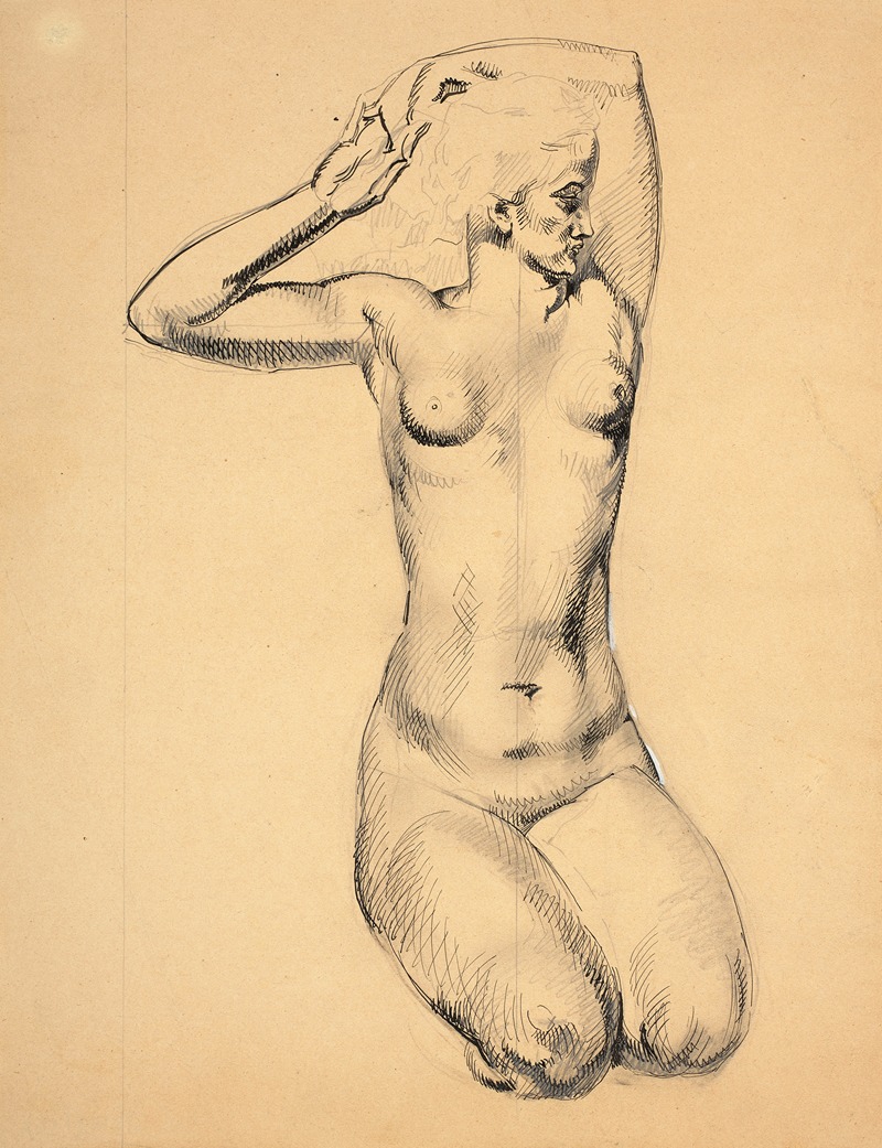 Etude pour une figure des Captives — Robert Pougheon
