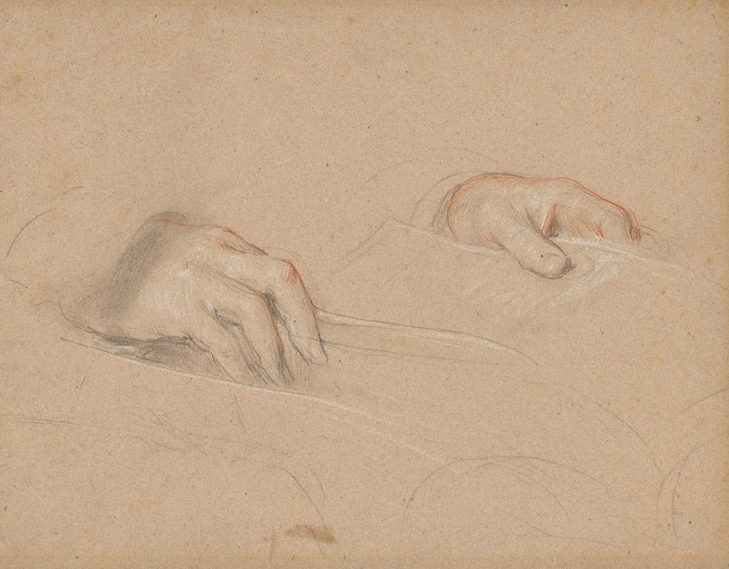 Study of Hands by Сэр Дэвид Уилки — digital art print download
