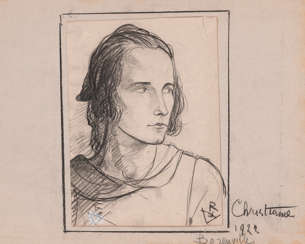 Christiane, Boreuville by Виктор Руссо, 1922 — digital art print download