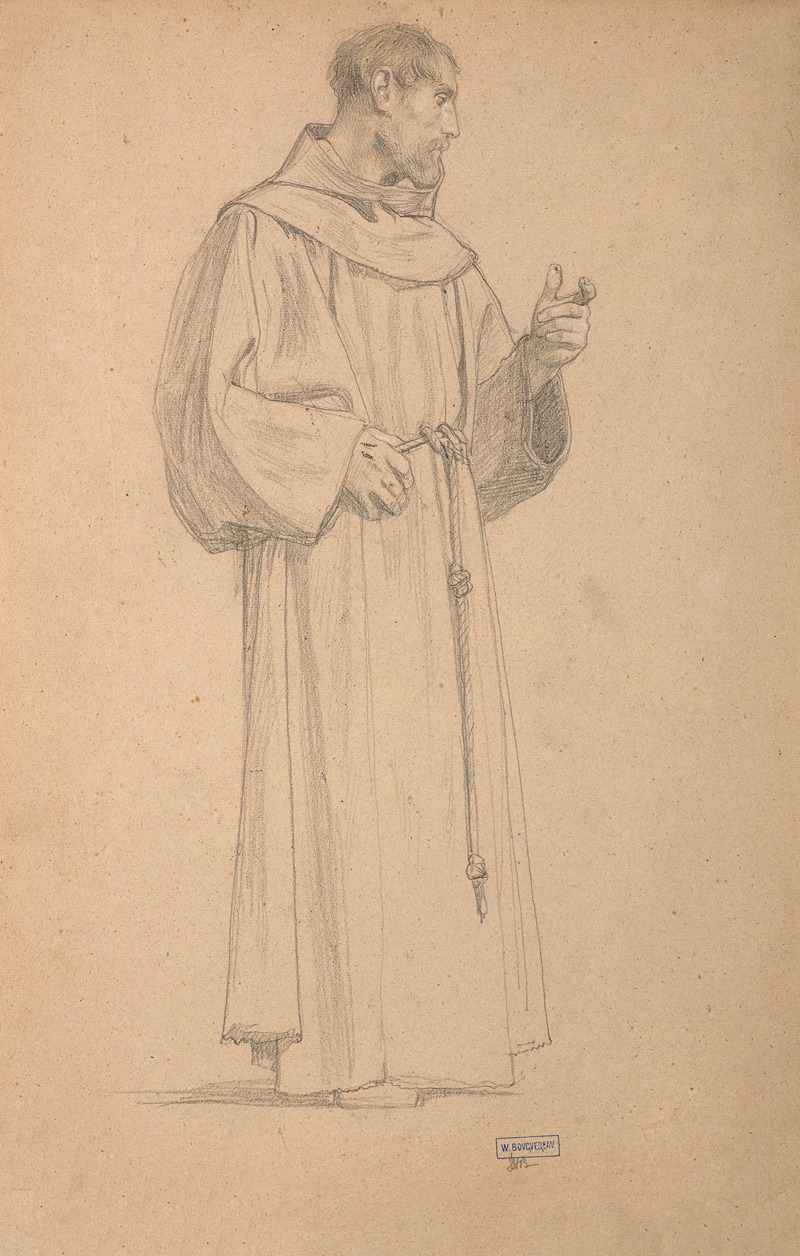 Study for a Franciscan Saint by Уильям Бугеро — digital art print download