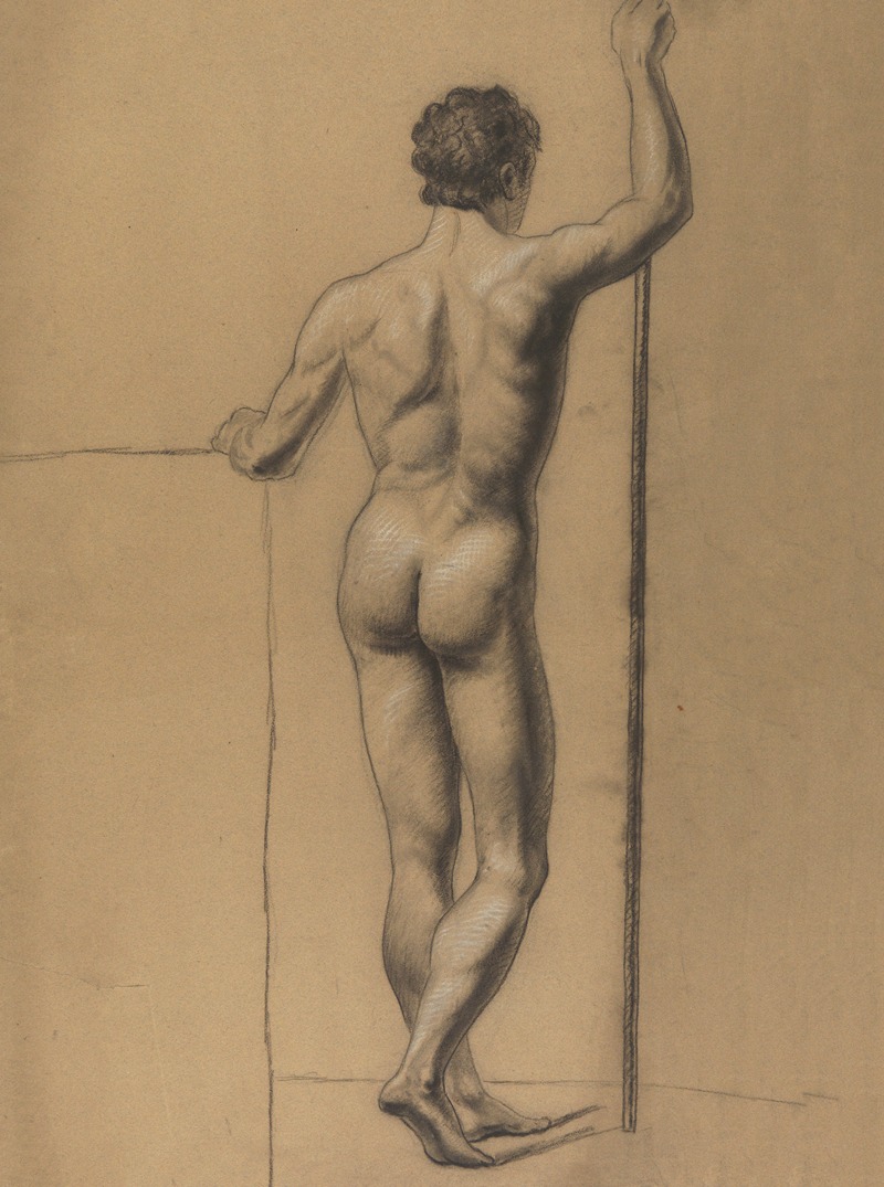 Standing male nude by Альбер Вуитюрон — digital art print download